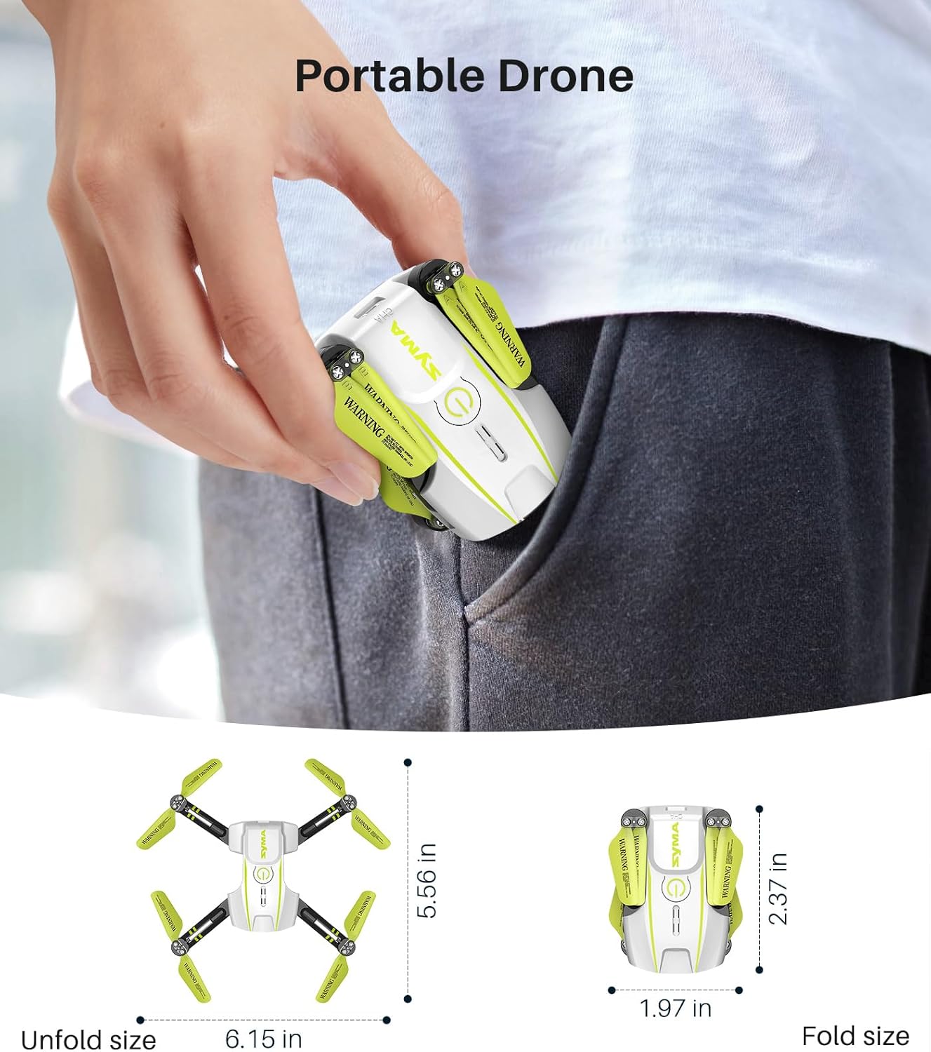 طائرة بدون طيار SYMA Mini مزودة بكاميرا للبالغين والأطفال - طائرات بدون طيار بكاميرا FPV بدقة 720 بكسل مع جهاز تحكم عن بعد رباعية المراوح مع وضع بدون رأس، وبدء التشغيل بمفتاح واحد، وضبط السرعة، وتقلبات ثلاثية الأبعاد للمبتدئين