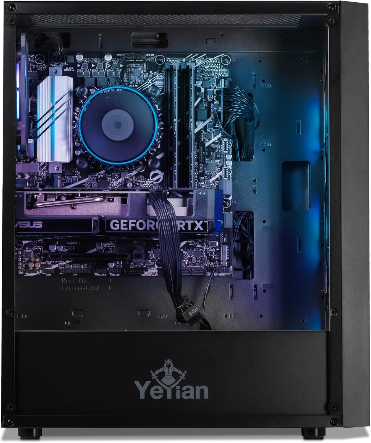 YEYIAN Gaming PC Yumi - Intel Core i5 13400F (gt; i7 12700F), GeForce RTX 4060 Gaming Computer Desktop, 1TB NVMe SSD, 16GB DDR5 RAM, 650W Gold PSU, Intel B760, Prebuilt Win 11 Home PC, VR Ready · v5