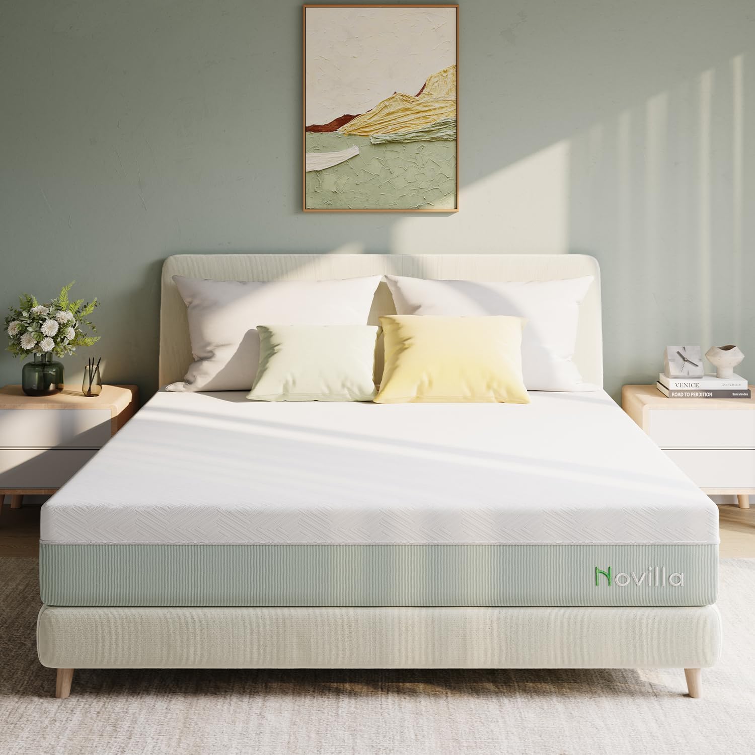 Novilla King Mattress,10 Inch Gel Memory Foam Mattress for Suppotive Pressure Relieving, Medium Firm Feel Mattress in a Box,Bliss · v2
