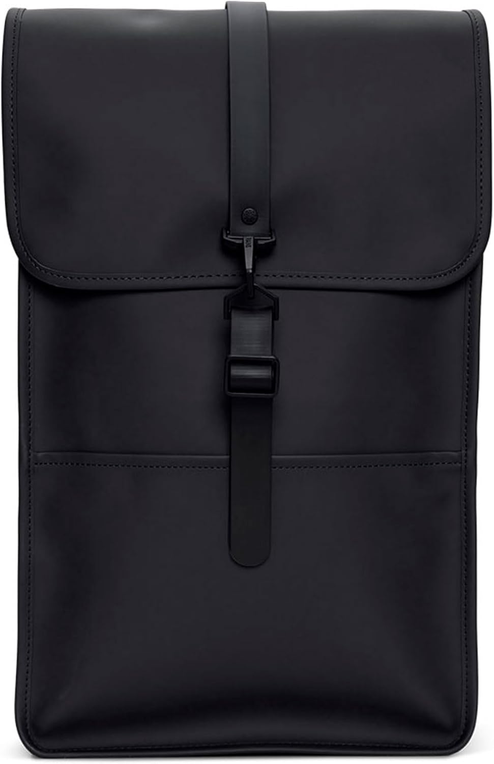 RAINS Backpack W3 - กระเป๋าเป้สะพายหลังสำหรับผู้ชายและผู้หญิง - กระเป๋าใส่โน้ตบุ๊กสำหรับทำงานหรือเดินทาง (สีดำ)