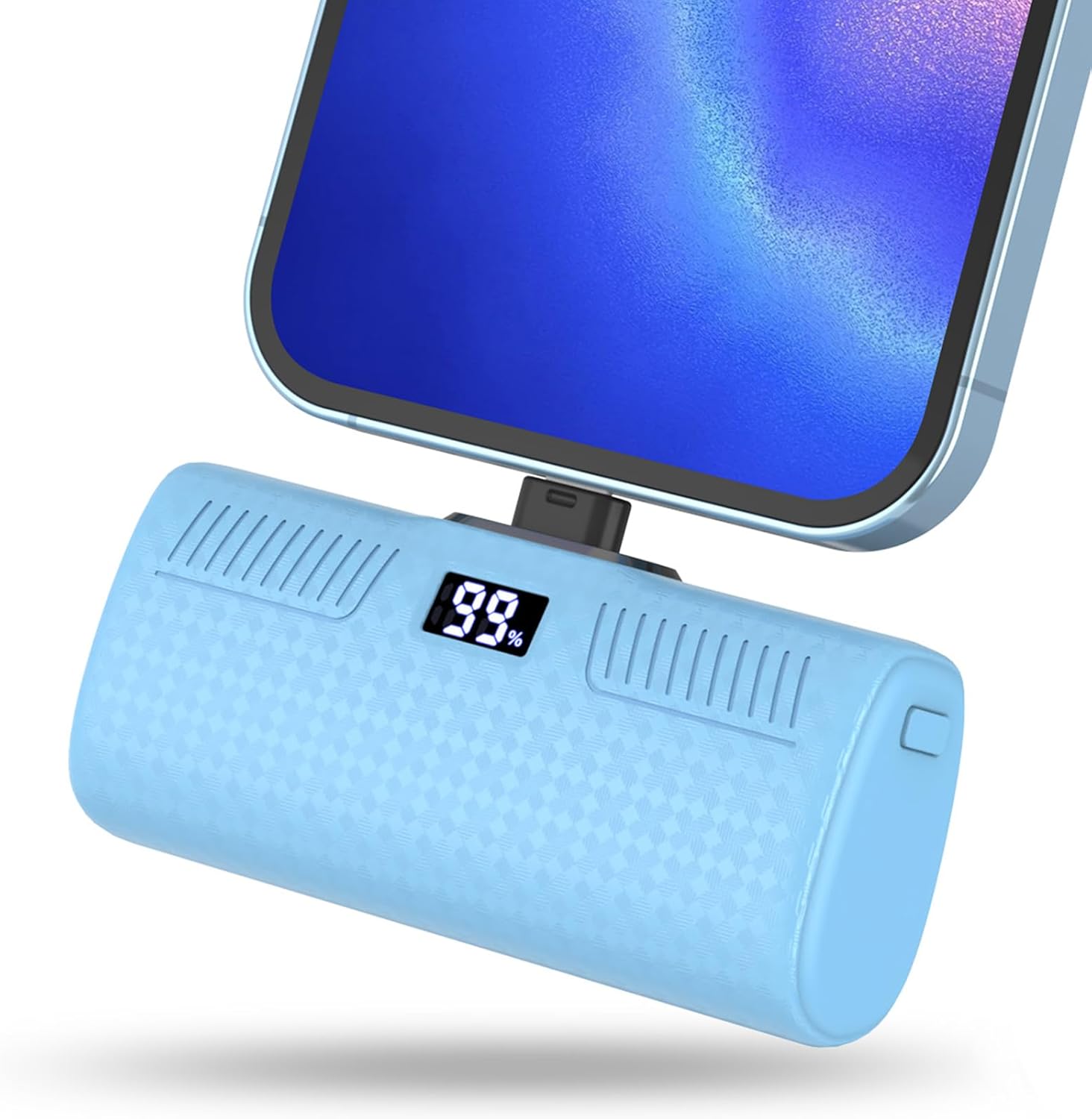 Chargeur portable pour iPhone, connecteur certifié MFi intégré, chargement rapide (22 W), écran numérique LCD, jolie banque d'alimentation, chargeur de téléphone portable, batterie pour iPhone 14/14 Plus/13/13 Pro Max/12/11/8