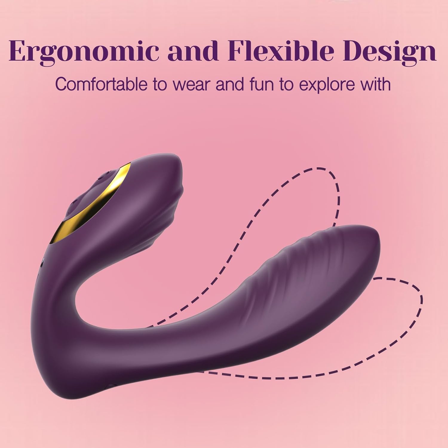 Tracys Dog Wearable Clitoral G Spot Vibrator, Remote Control Adult Sex Toys for Women Couple, Powerful Quiet Panty Vibrators, Flexible Vibrating Adult Toy Stimulator with 10 Vibration