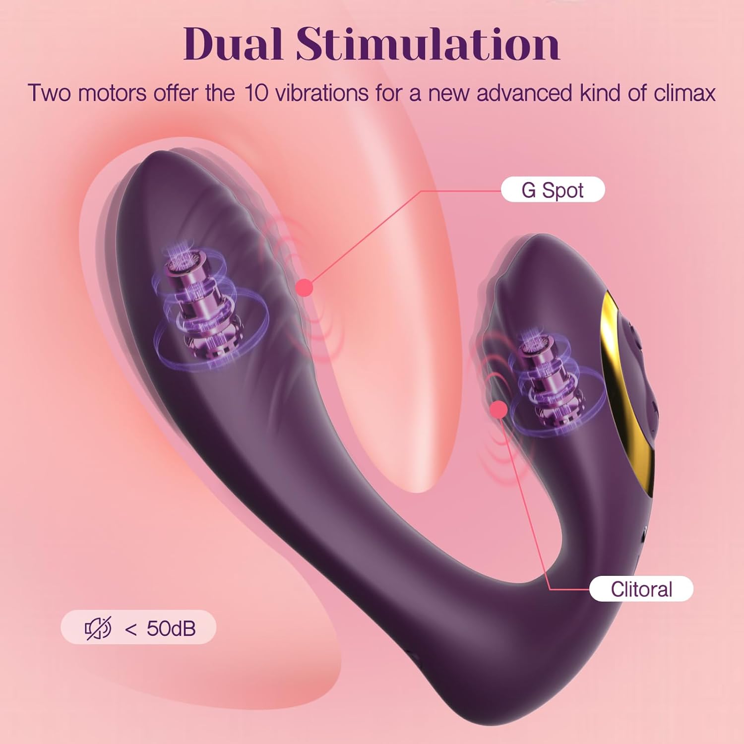 Tracys Dog Wearable Clitoral G Spot Vibrator, Remote Control Adult Sex Toys for Women Couple, Powerful Quiet Panty Vibrators, Flexible Vibrating Adult Toy Stimulator with 10 Vibration