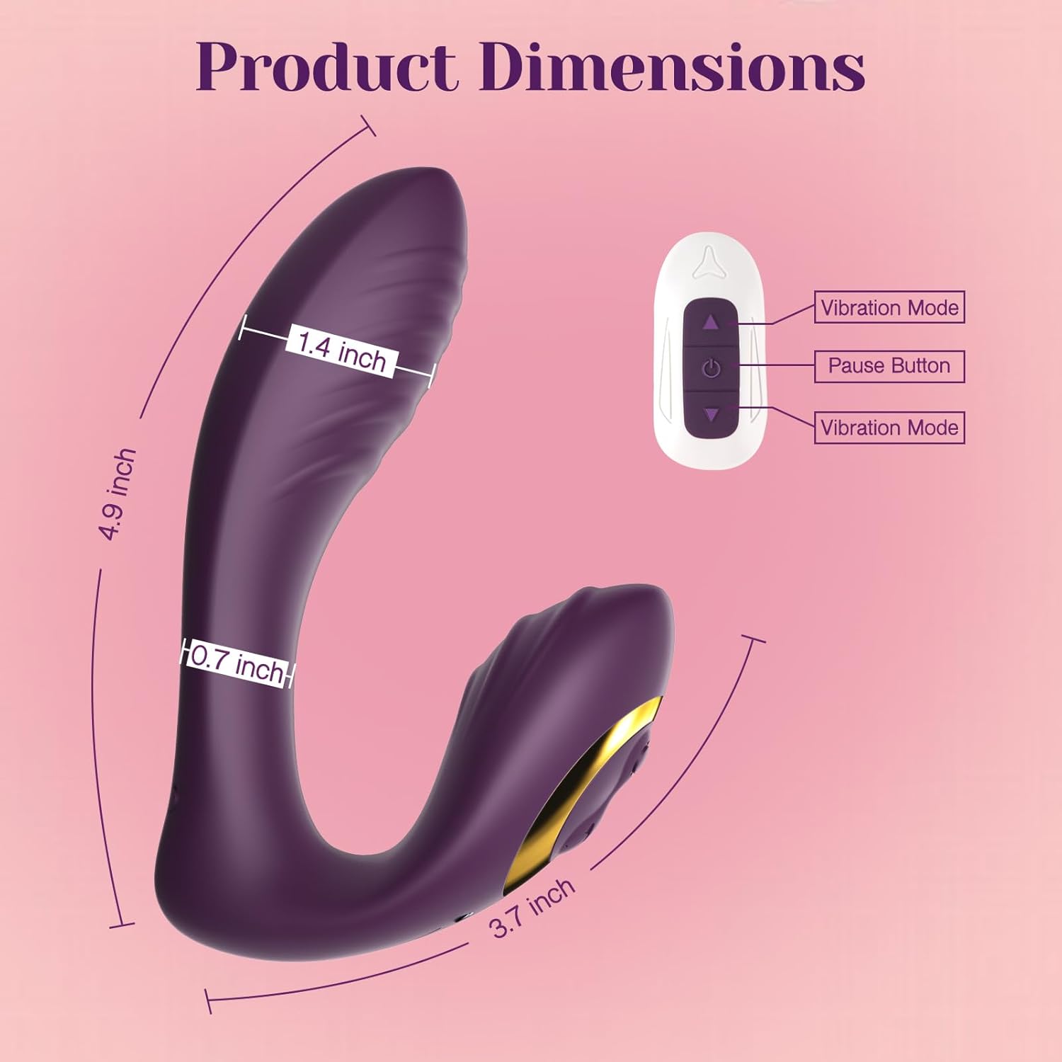 Tracys Dog Wearable Clitoral G Spot Vibrator, Remote Control Adult Sex Toys for Women Couple, Powerful Quiet Panty Vibrators, Flexible Vibrating Adult Toy Stimulator with 10 Vibration