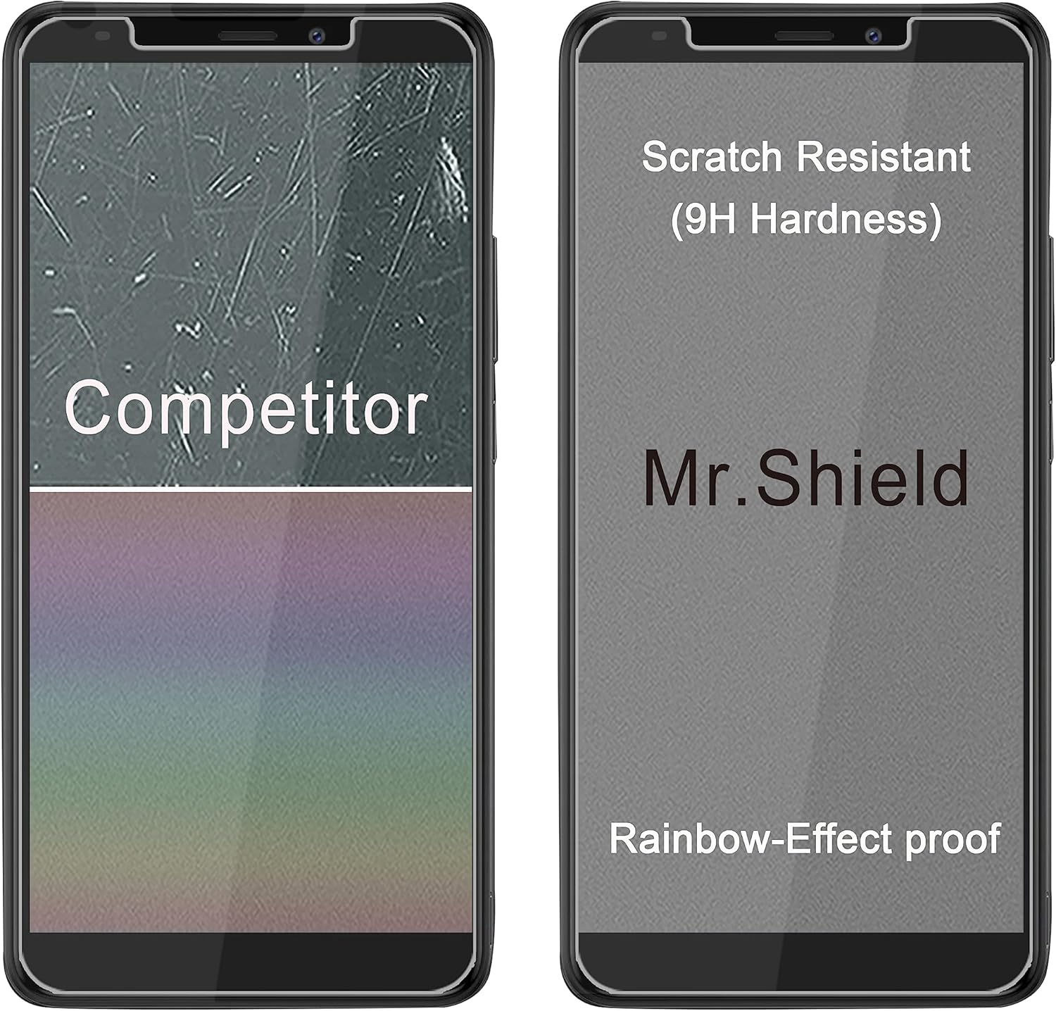 Mr.Shield [3-Pack] Screen Protector For Boost Mobile Bounce 4G [Tempered Glass] [Japan Glass with 9H Hardness] Screen Protector