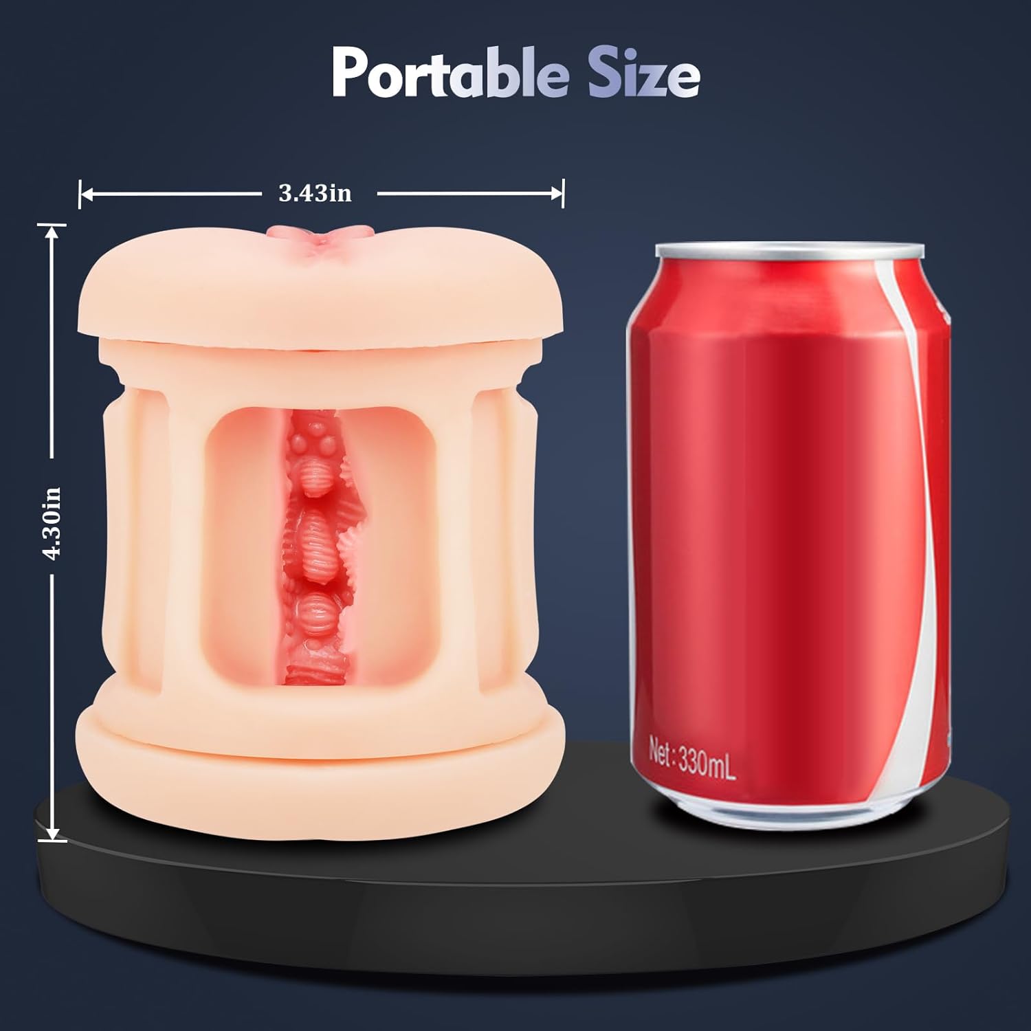 Adult Sex Toys Male Masturbator- Open Ended Powerful Vibration Pocket Pussy for Men, Male Stroker Vibrator Lifelike Vaginal Anal Blowjob Toy with 9 Modes, Plump and Soft Fleshy Realistic Masturbation · v3