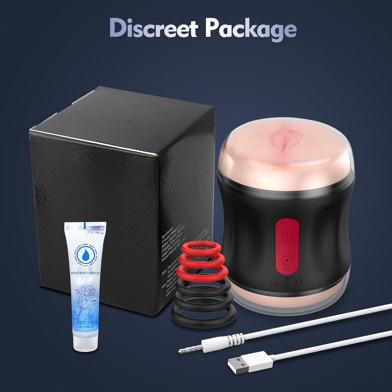 Adult Sex Toys Male Masturbator- Open Ended Powerful Vibration Pocket Pussy for Men, Male Stroker Vibrator Lifelike Vaginal Anal Blowjob Toy with 9 Modes, Plump and Soft Fleshy Realistic Masturbation · v3