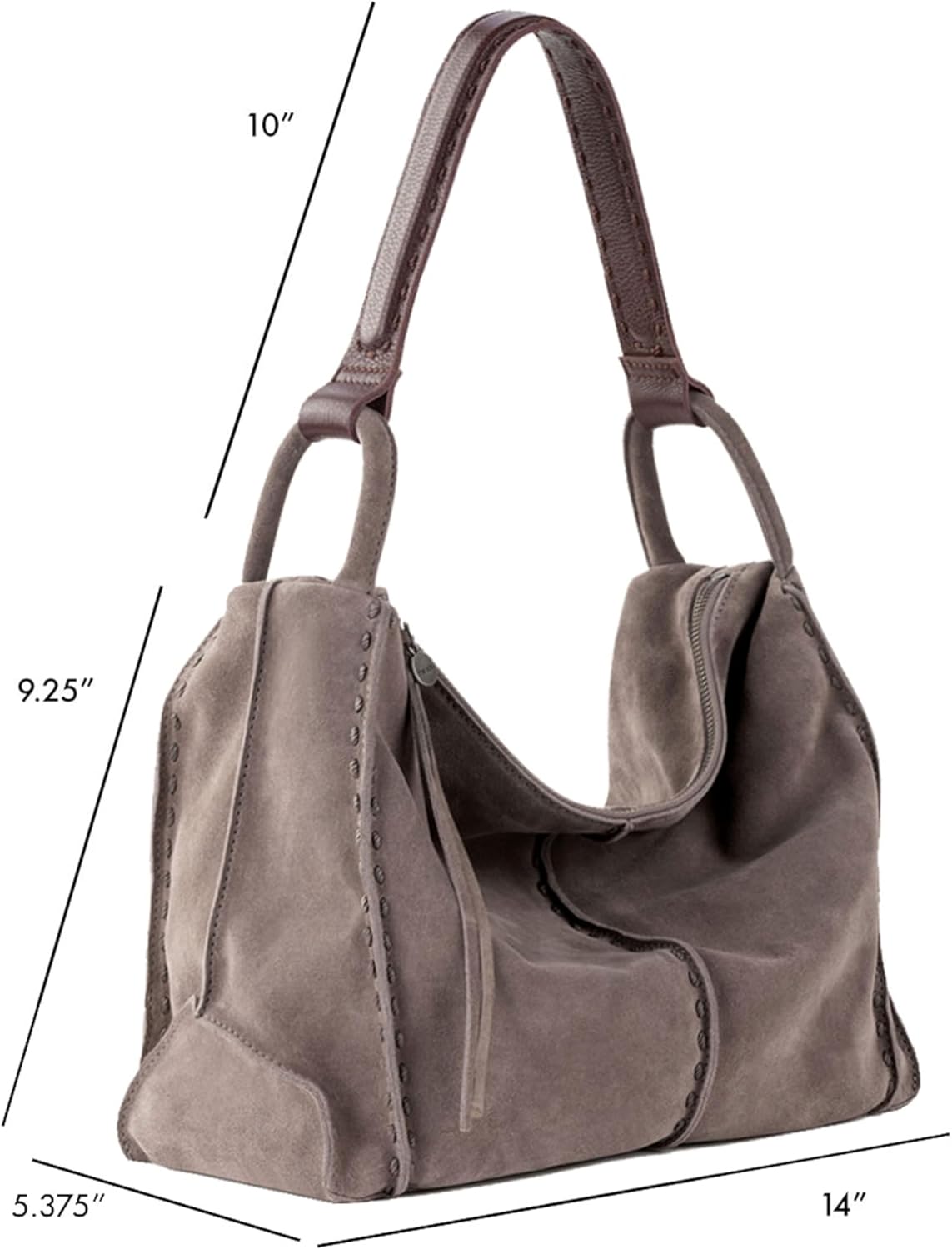 The Sak Los Feliz Hobo in Leather, Lined Shoulder Purse · v2