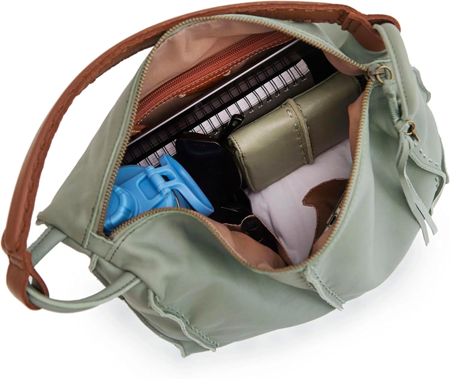 The Sak Los Feliz Hobo in Leather, Lined Shoulder Purse · v2