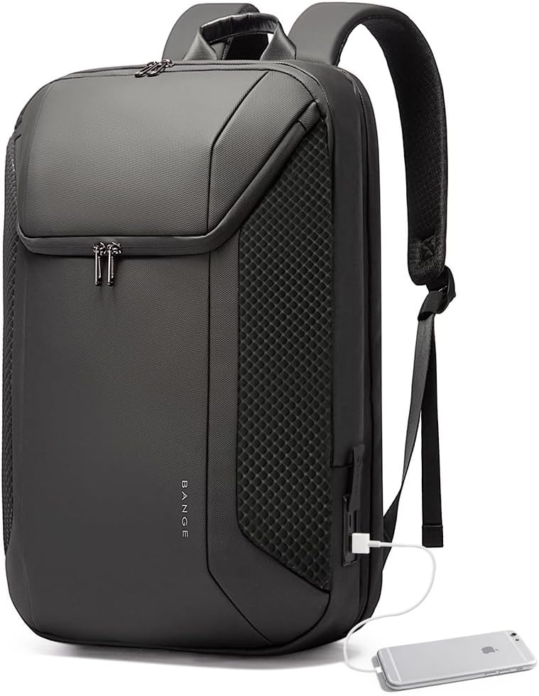 BANGE Smart Business Laptop Backpack Waterproof can fit 15.6-17.3 Inch Laptop with 3.0 USB charging port for men and women · v6