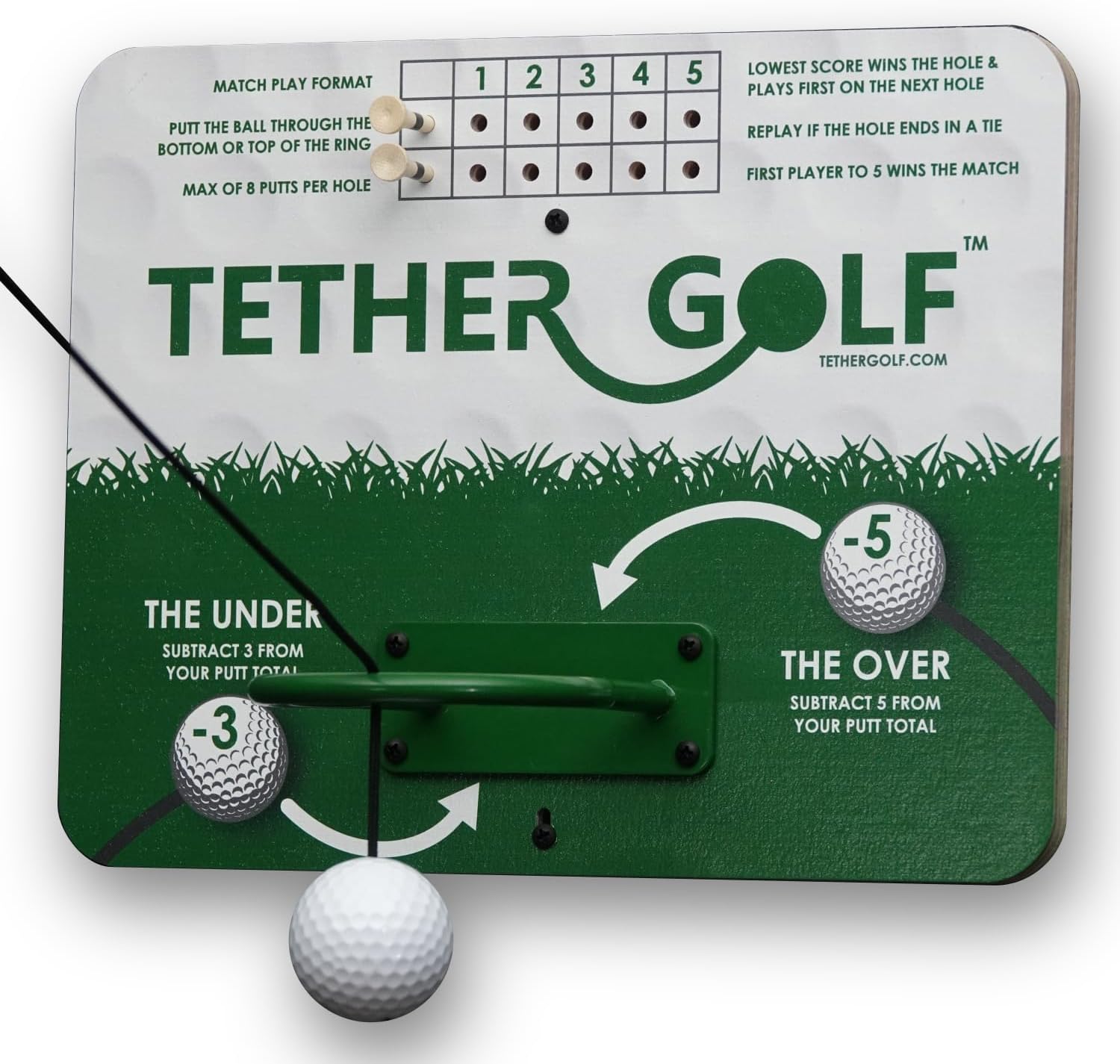 Indoor  Outdoor Golf Game - Unique Golf Game for The Whole Family to Enjoy - Use Your Favorite Putter or Toss by Hand to Score and Have Fun - Great Gift for Dad for Fathers Day · v3