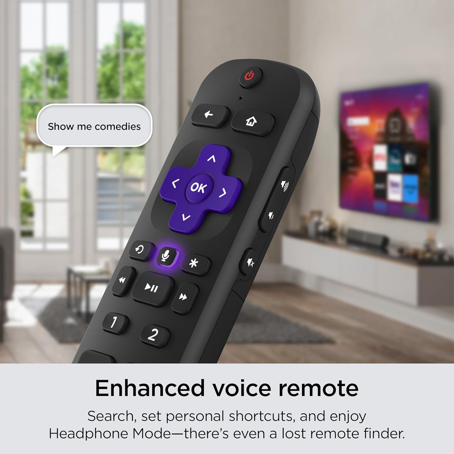 Roku スマートテレビ – 55 インチ セレクト シリーズ 4K HDR RokuTV 強化音声リモコン、鮮明な 4K 画像、自動明るさ調整、シームレスなストリーミング – ライブ ローカル ニュース、スポーツ、家族向けエンターテイメント
