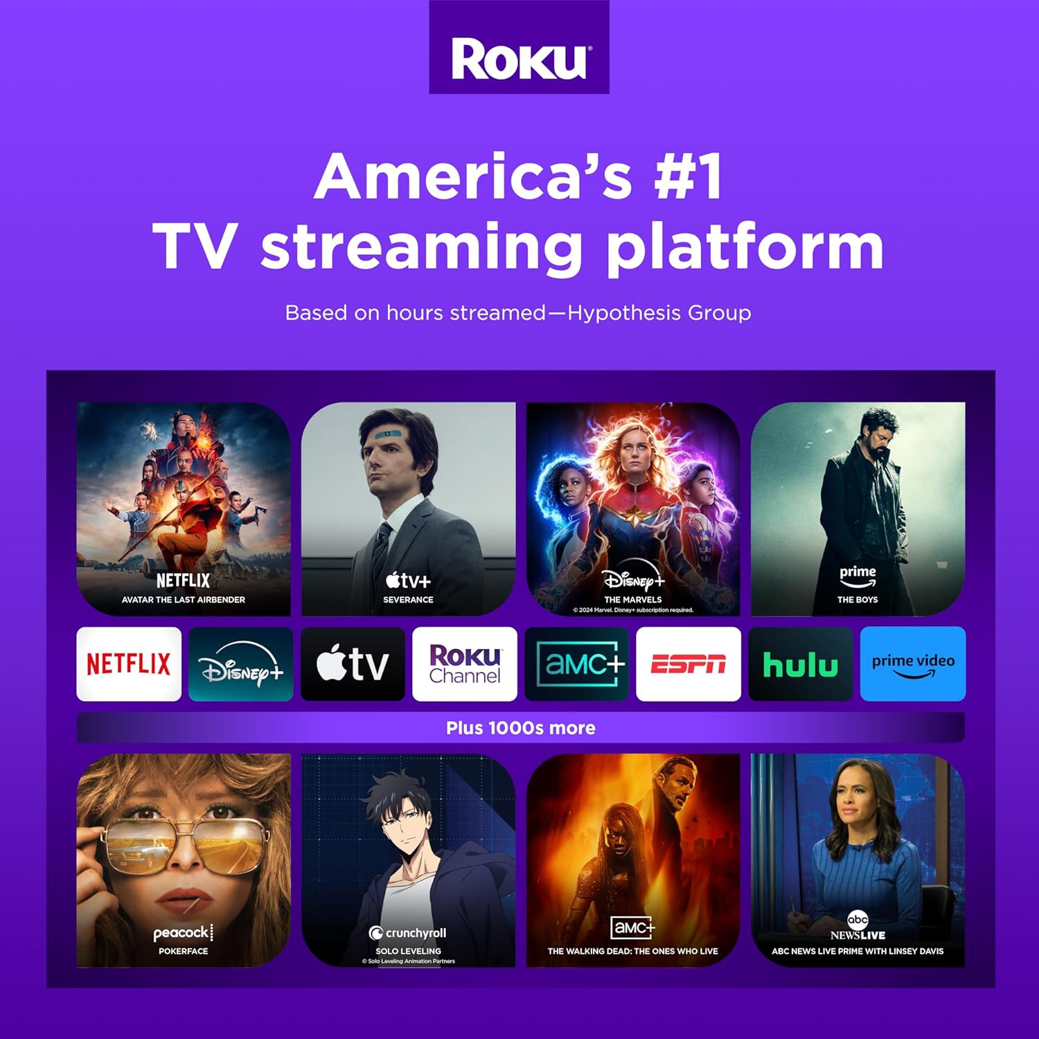 Roku スマートテレビ – 55 インチ セレクト シリーズ 4K HDR RokuTV 強化音声リモコン、鮮明な 4K 画像、自動明るさ調整、シームレスなストリーミング – ライブ ローカル ニュース、スポーツ、家族向けエンターテイメント