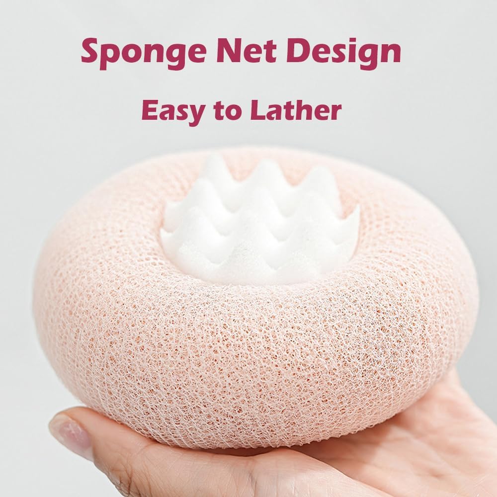 2 Pack Bath Body Brush,Exfoliating Body Scrubber,Bath Sponge Brush to Scrub The Body and Enjoy The Shower(PinkBlue)… · v2