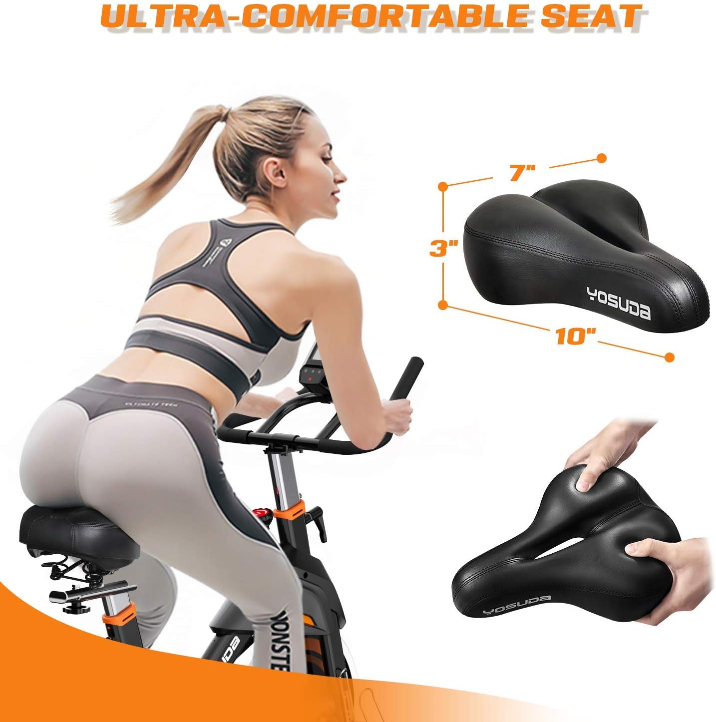 YOSUDA Light Commercial Exercise Bike for Home Magnetic Exercise Bike Stationary 350LB Capacity, Exercise Bike with Bluetooth, Indoor Cycling Bike with Tablet Mount  Comfortable Seat Cushion · v10