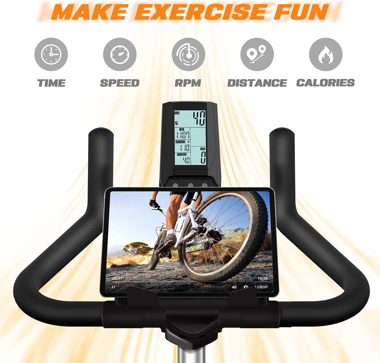 YOSUDA Light Commercial Exercise Bike for Home Magnetic Exercise Bike Stationary 350LB Capacity, Exercise Bike with Bluetooth, Indoor Cycling Bike with Tablet Mount  Comfortable Seat Cushion · v10