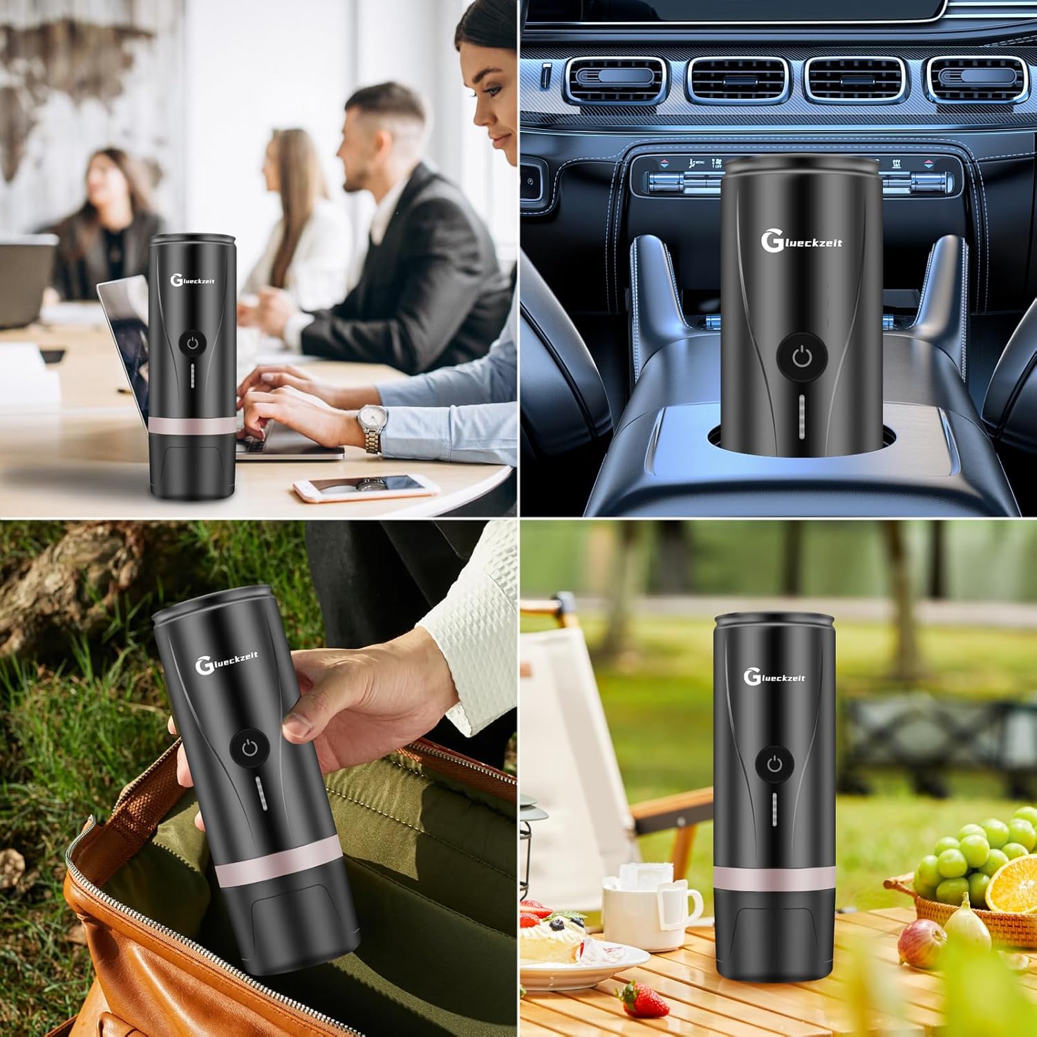 Portable Electric Espresso Machine with 3-4 Min Self-Heating Rechargeable Coffee Maker, 20 Bar Pressure Compatible with NS Capsule  Ground Coffee for Travel, Camping, Office, Home · v2