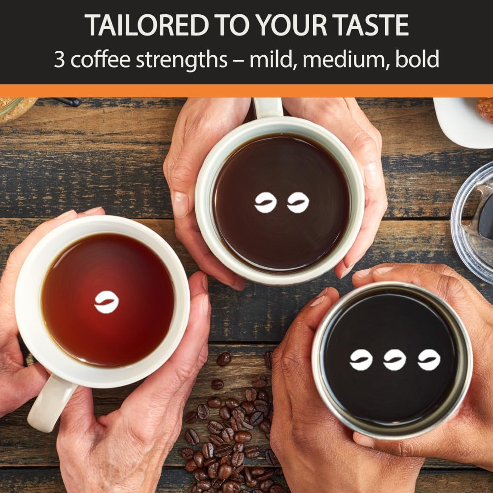 KRUPS: Macchina da caffè Simply Brew da 12 tazze - Caraffa in acciaio inossidabile e vetro - Macchina da caffè con filtro per tazze - Programmabile con display digitale - Lavabile in lavastoviglie - Macchina da caffè antigoccia - Nero e argento