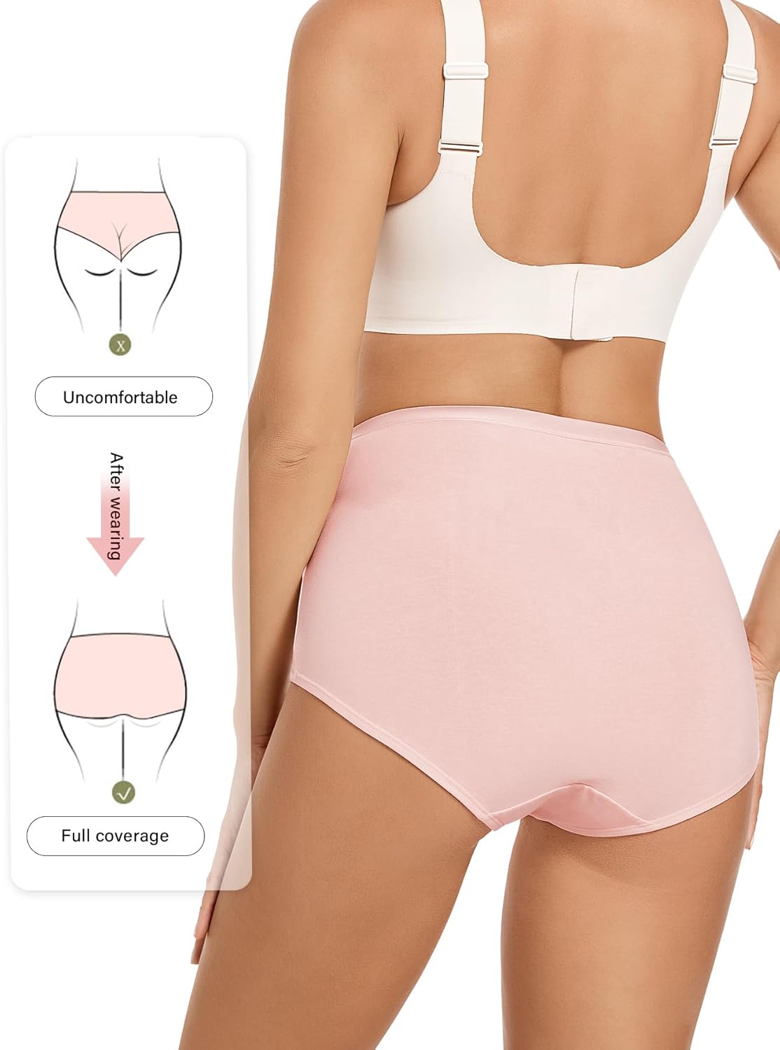 MEIYATING Quần lót cạp cao cho nữ Quần lót kiểm soát bụng Quần lót nữ sau sinh Quần lót nhiều gói