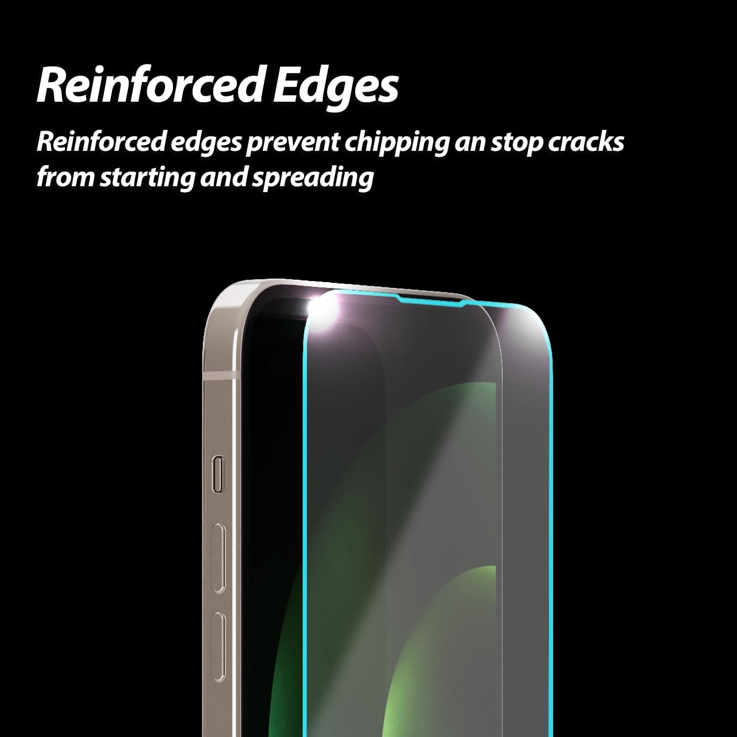 DOME GLASS Whitestone Screen Protector for iPhone 15 Plus, Full Tempered Glass Shield with Liquid Dispersion Tech [Easy to Install Kit] Smart Phone Screen Guard - 2pack