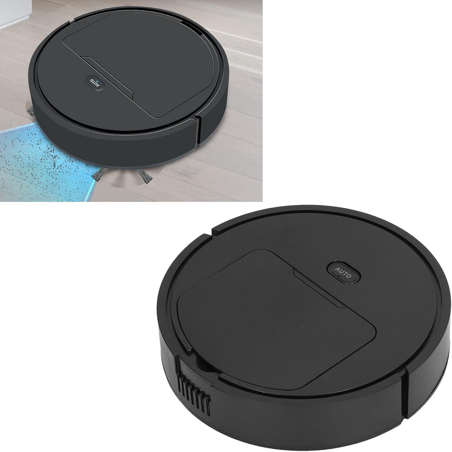 Robot aspirapolvere, robot aspirapolvere robot spazzatore per pavimenti, aspirapolvere, aspirapolvere, aspirapolvere, 3 in 1, ricarica USB, 40 db, robot spazzatrice intelligente a bassa rumorosità, per casa
