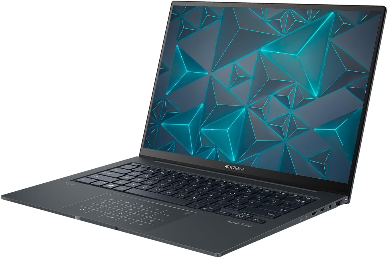 ASUS Zenbook 14X OLED लैपटॉप, 14.5 WQXGA टचस्क्रीन, 13वीं पीढ़ी का Intel Core i7-13700H, 16GB RAM, 2TB PCIe SSD, वेबकैम, थंडरबोल्ट्स, HDMI, Wi-Fi 6, Windows 11 Pro, ग्रे