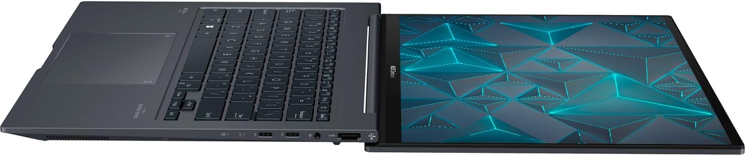 ASUS Zenbook 14X OLED लैपटॉप, 14.5 WQXGA टचस्क्रीन, 13वीं पीढ़ी का Intel Core i7-13700H, 16GB RAM, 2TB PCIe SSD, वेबकैम, थंडरबोल्ट्स, HDMI, Wi-Fi 6, Windows 11 Pro, ग्रे