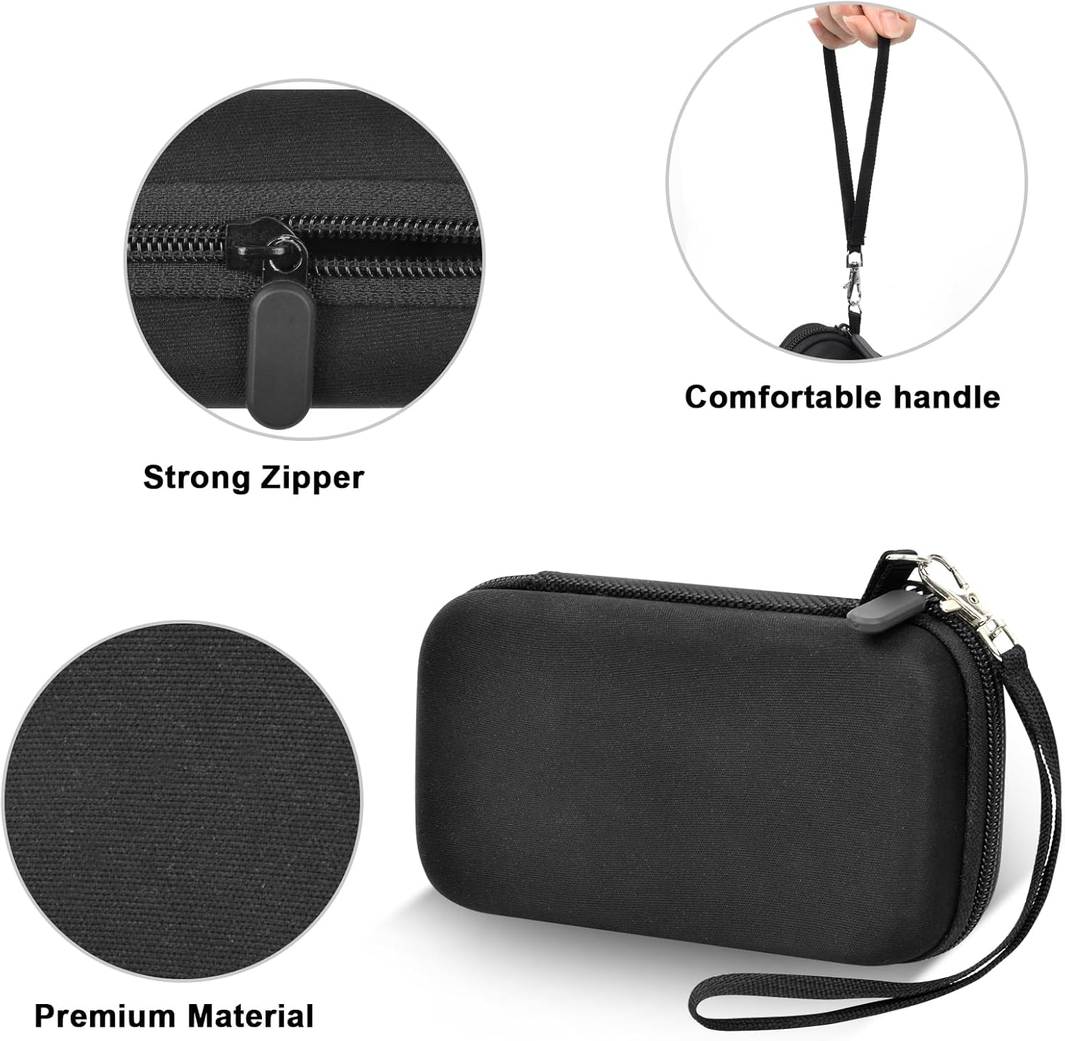 Étui de voyage compatible avec LOVELEDI pour POIYTL, IAPOS, SABANI, OHOVIV, RGVOTA, Pxwaxpy, pour FOCHEW, chargeur portable, batterie externe, support de rangement pour recharge rapide, batterie (noir)