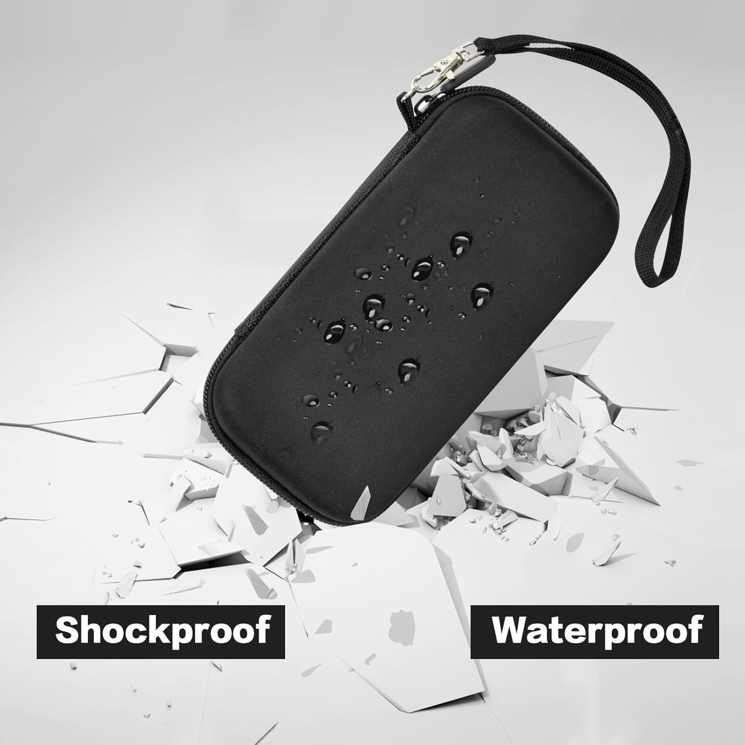 Étui de voyage compatible avec LOVELEDI pour POIYTL, IAPOS, SABANI, OHOVIV, RGVOTA, Pxwaxpy, pour FOCHEW, chargeur portable, batterie externe, support de rangement pour recharge rapide, batterie (noir)