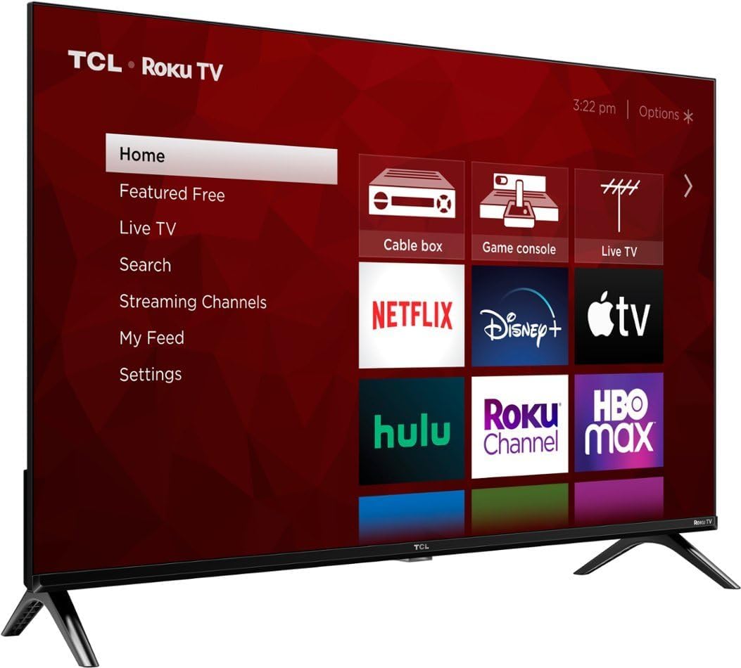 TCL 32-Zoll-Full-HD-1080p-LED-Smart-TV der Klasse 3-Serie mit Dualband-WLAN Funktioniert mit beliebten Sprachassistenten 32S357 (erneuert)