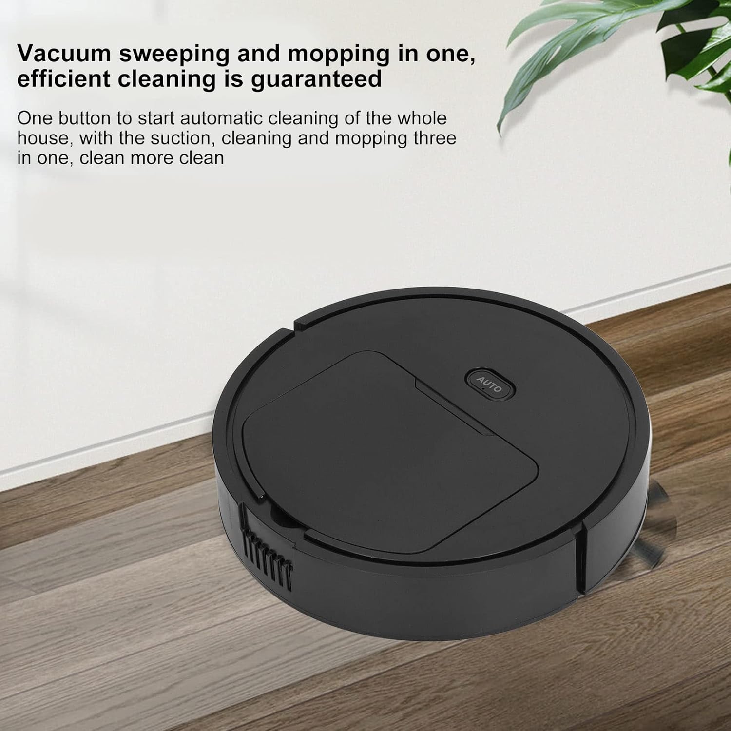 Diydeg Robot Vacuum and Mop Combo, 3 in 1 40db Low Noise Smart Robotic Vacuum Cleaner, Household Automatic Mopping Robot Vacuum for Hard Floor, Pet Hair, Carpet · v3