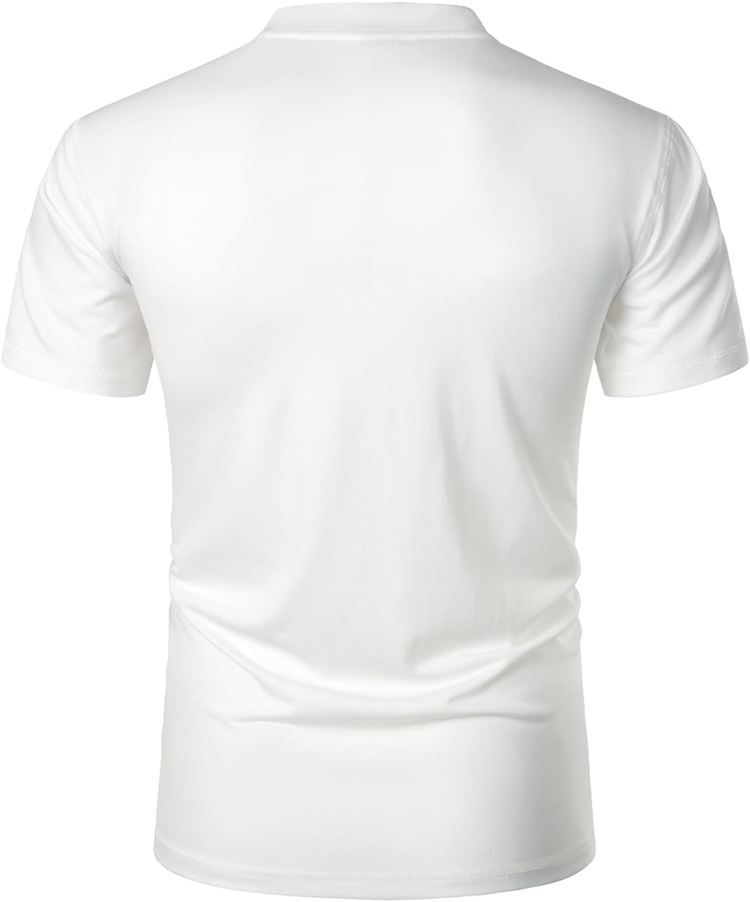 FANARCHER Henley casual T-shirt met korte mouwen voor heren, met knoopsluiting en katoenen shirt