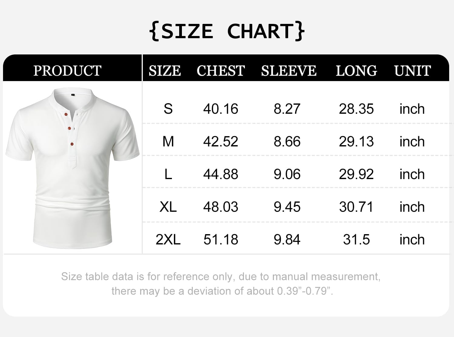 FANARCHER Henley casual T-shirt met korte mouwen voor heren, met knoopsluiting en katoenen shirt