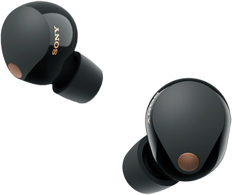 Écouteurs intra-auriculaires Bluetooth True Wireless à réduction de bruit Sony WF-1000XM5 (noirs) avec chargeur sans fil à double pad (2 articles)