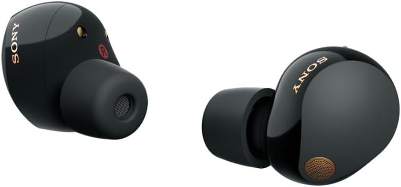 Écouteurs intra-auriculaires Bluetooth True Wireless à réduction de bruit Sony WF-1000XM5 (noirs) avec chargeur sans fil à double pad (2 articles)