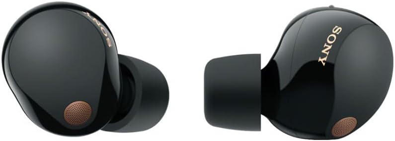 Écouteurs intra-auriculaires Bluetooth True Wireless à réduction de bruit Sony WF-1000XM5 (noirs) avec chargeur sans fil à double pad (2 articles)