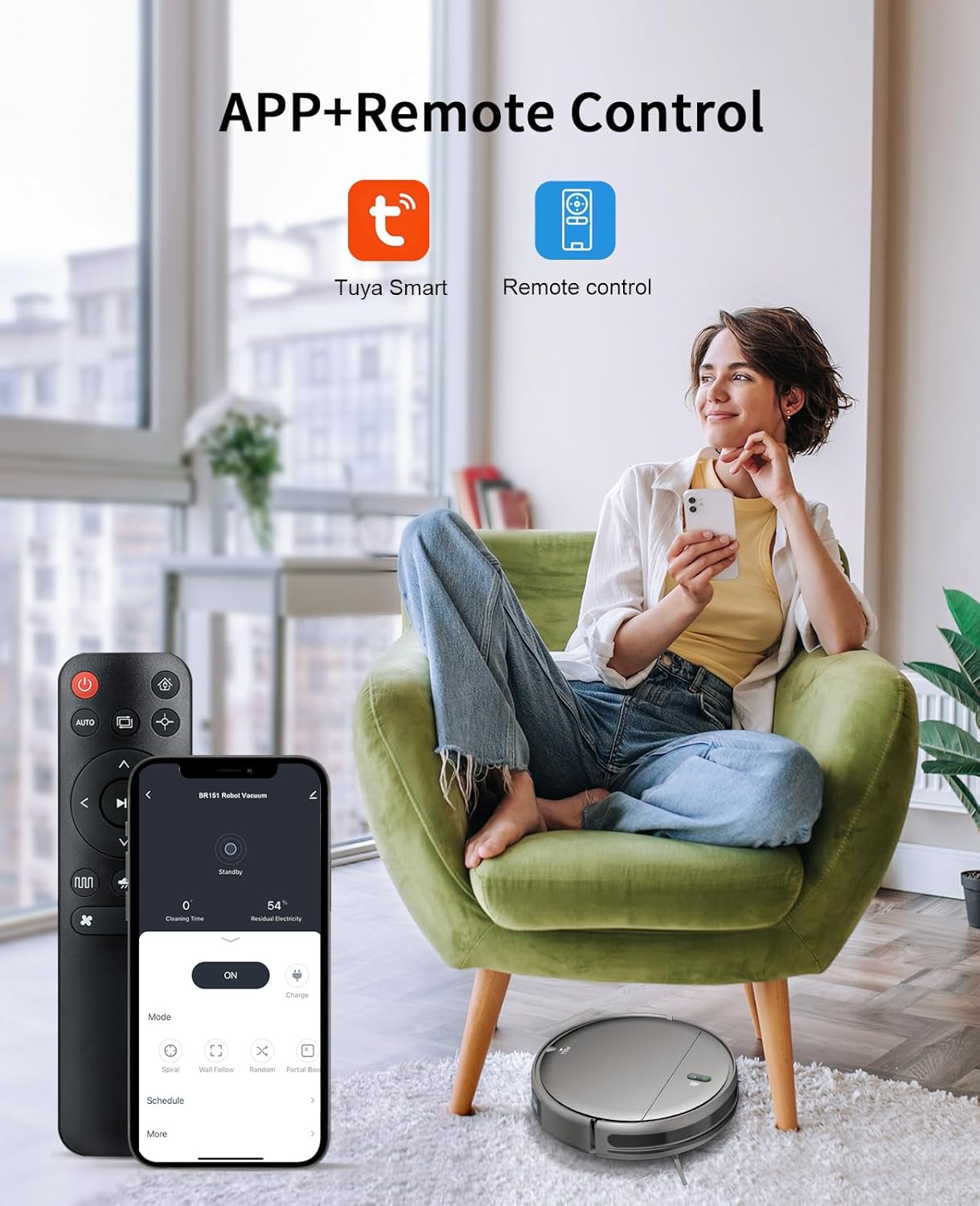 MAMNV 로봇 진공 청소기 및 걸레 콤보, WiFi/앱, 일정이 있는 로봇 진공 청소기, 물탱크 및 쓰레기통이 있는 2 in 1 걸레질 로봇 진공 청소기, 자체 충전, 슬림, 단단한 바닥, 반려동물 털, 카펫에 이상적