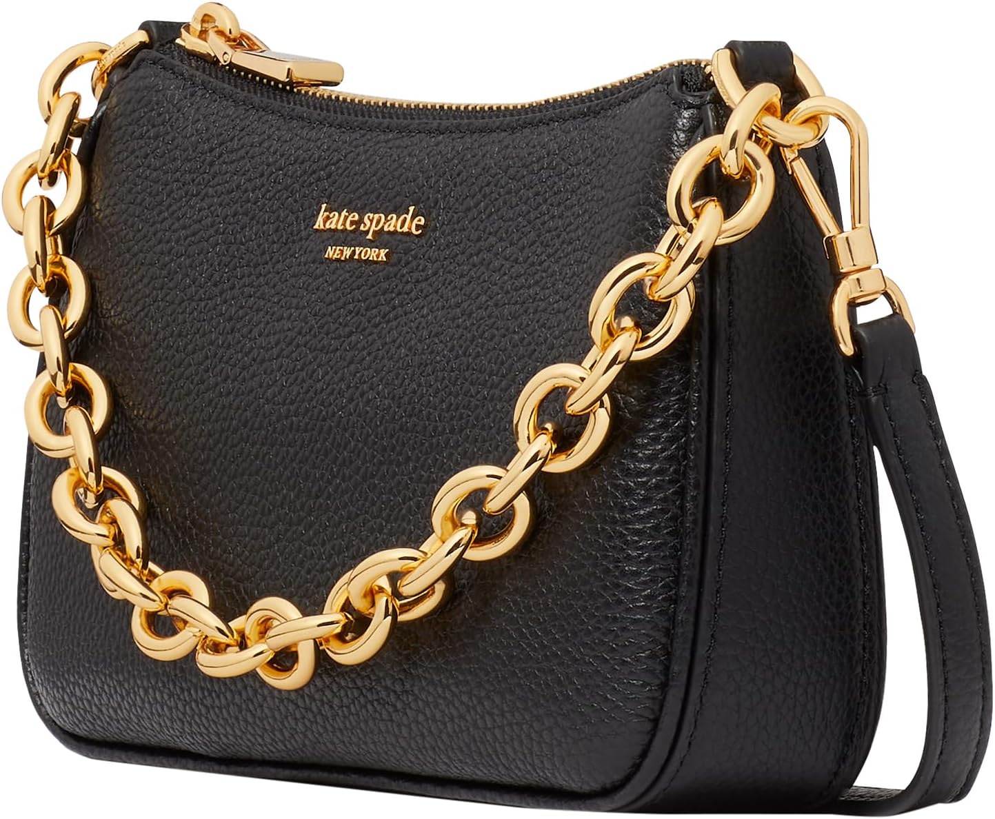 Kate Spade New York Jolie Cebbled Leather Schultertasche, klein, konvertierbar