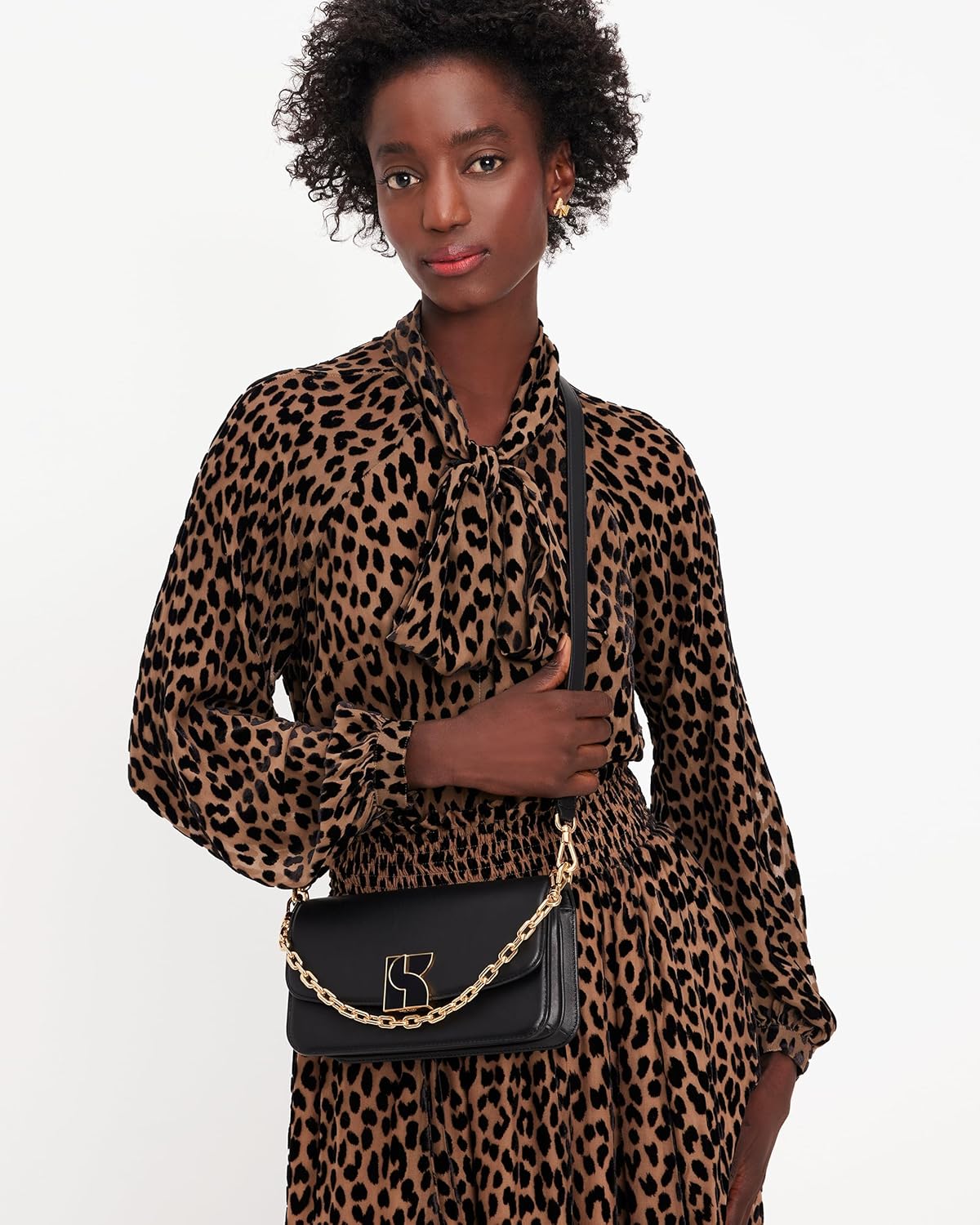Kate Spade New York Dakota Schultertasche aus Glattleder, Größe S