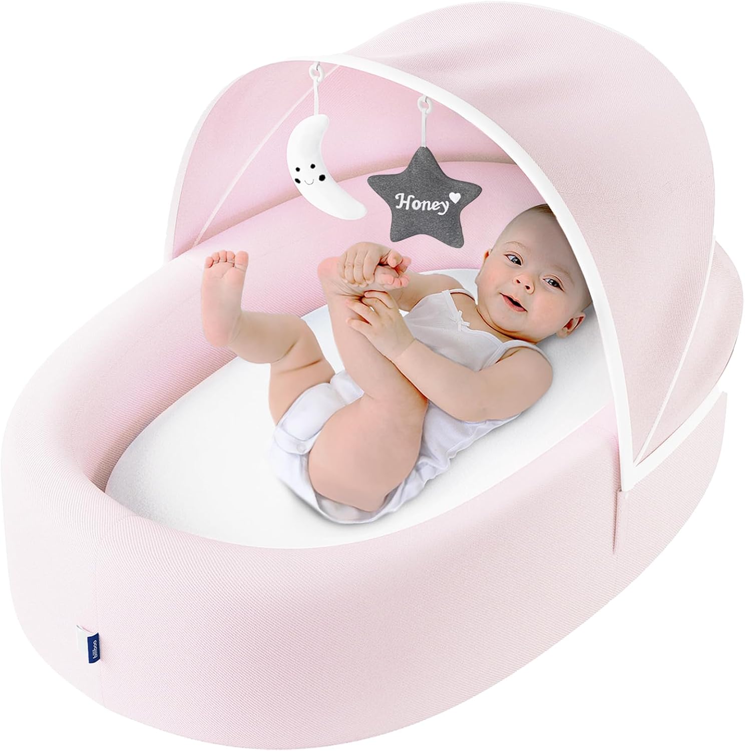 Premium Baby Lounger for Newborn, Infant and Toddler - Baby Nest Lounger - Pink · v3