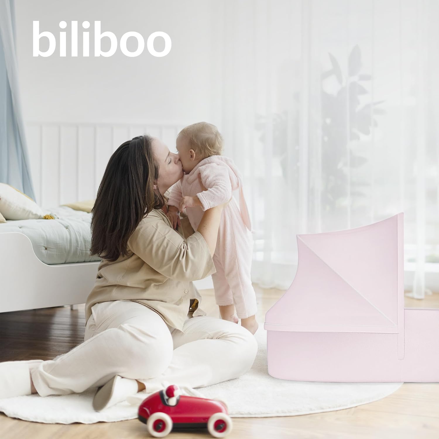 Premium Baby Lounger for Newborn, Infant and Toddler - Baby Nest Lounger - Pink · v4
