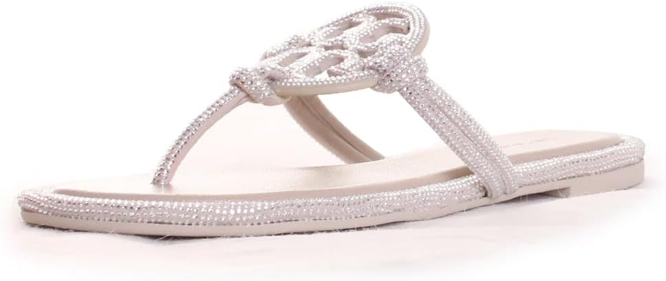 Tory Burch Womens Miller Knotted Pave Sandals · v3