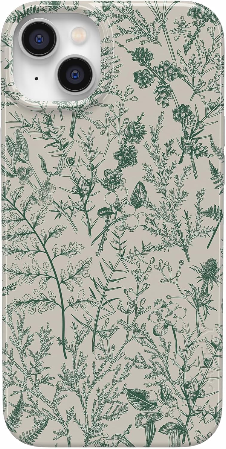 Casely iPhone 14 Case | Sage Garden | Green Floral | Compatible with MagSafe · v2