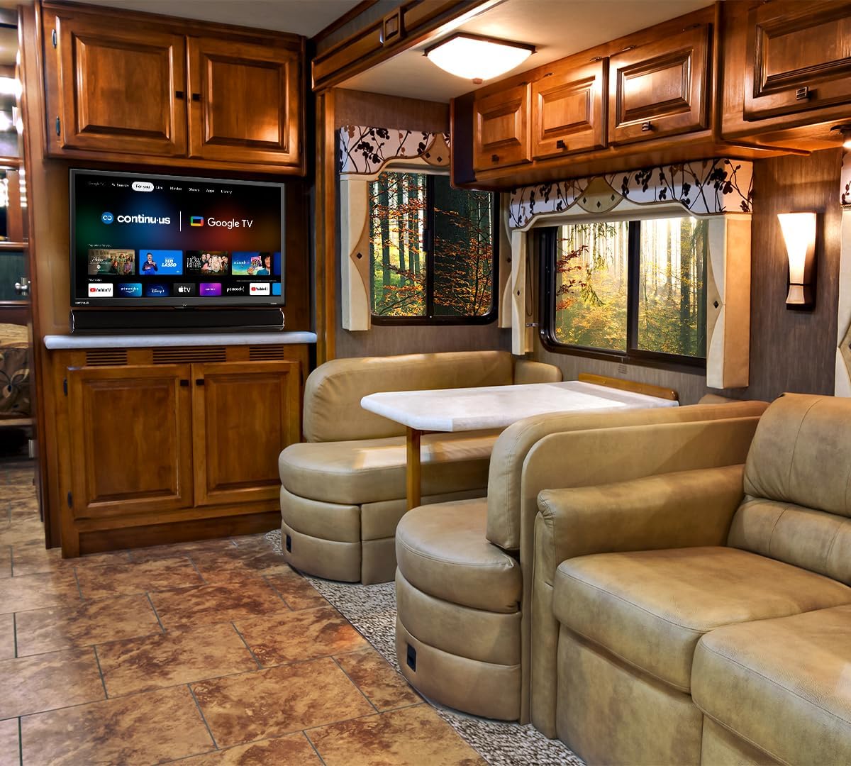 CONTINU.US 32-inch Smart 12V RV TV | 720p Android Google 12 Volt RV Television with Google Assistant, Chromecast  Free Streaming Apps | Smart TV for RVs, Campers, Boats and more | CT-32TS10 · v3