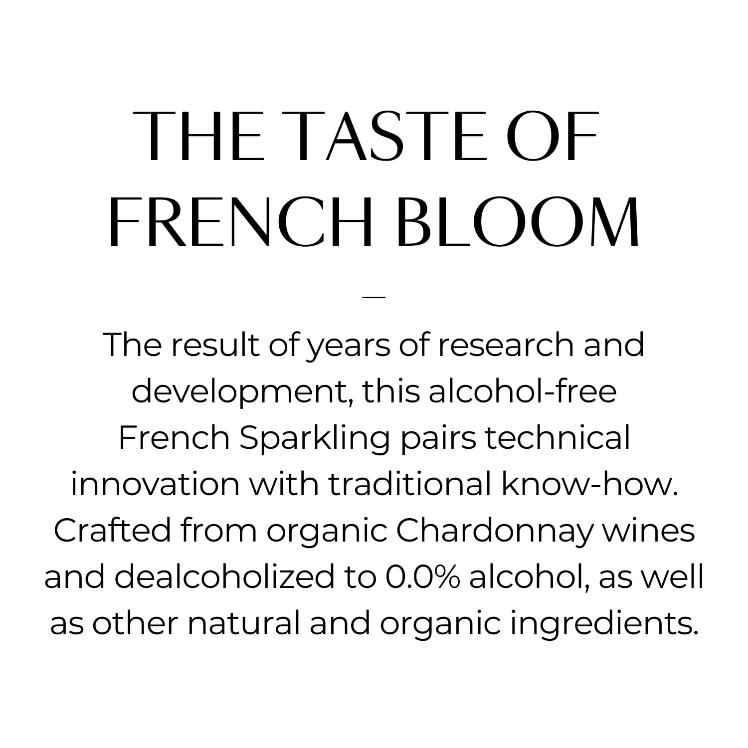 French Bloom Duo Set (1 Flasche Le Blanc, 1 Flasche Le Rosé) 0,0% alkoholfreier Sekt, 750 ml — aus kontrolliert biologischem Anbau, vegan, kalorienarm, schwangerschaftsfreundlich, sulfitfrei