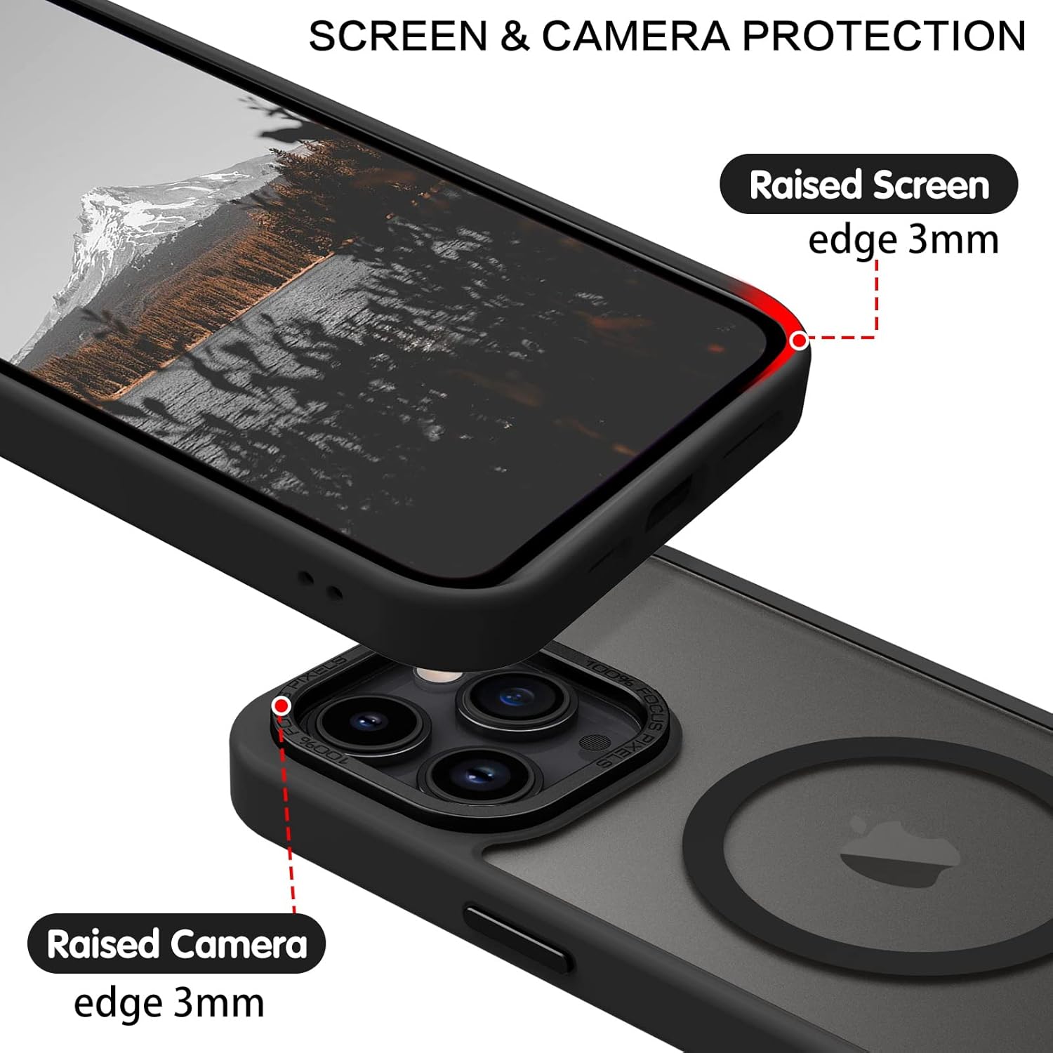 Custodia magnetica BENTOBEN per iPhone 11 Pro Max, custodia per telefono iPhone 11 Pro Max [compatibile con MagSafe] Custodia protettiva antiurto traslucida opaca per donna uomo ragazza per iPhone 11 Pro Max 6.5, nera