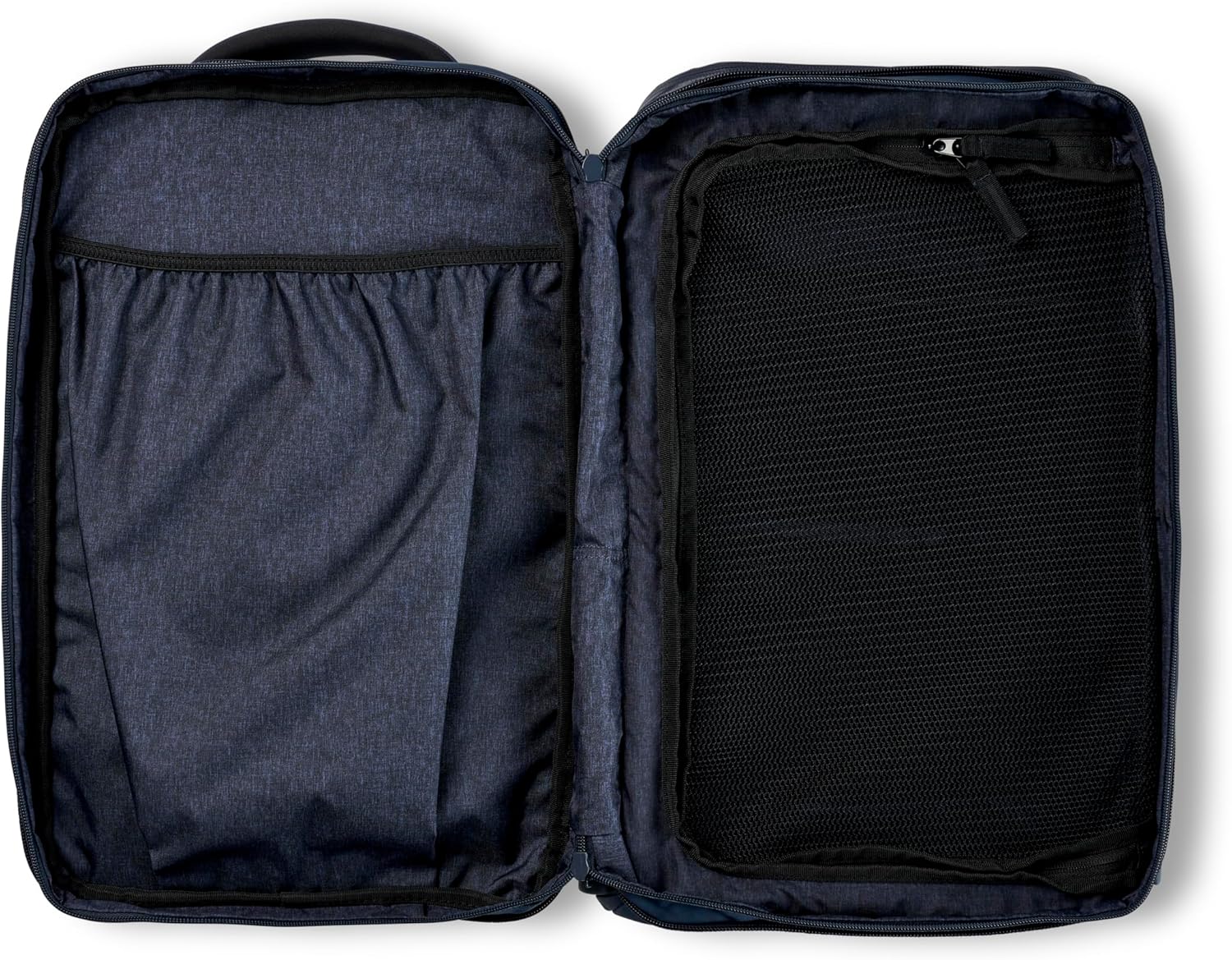 NOMATIC Travel Pack กระเป๋าใส่โน้ตบุ๊กกันน้ำขนาด 20 ลิตร - กระเป๋าเป้สะพายหลังขยายได้สีกรมท่าที่รองรับ TSA