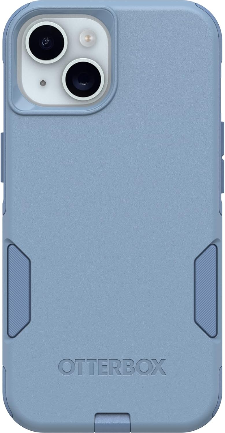 Custodia OtterBox per iPhone 15, iPhone 14 e iPhone 13 serie Commuter - DENIM CRISP (blu), sottile e resistente, tascabile, con protezione delle porte