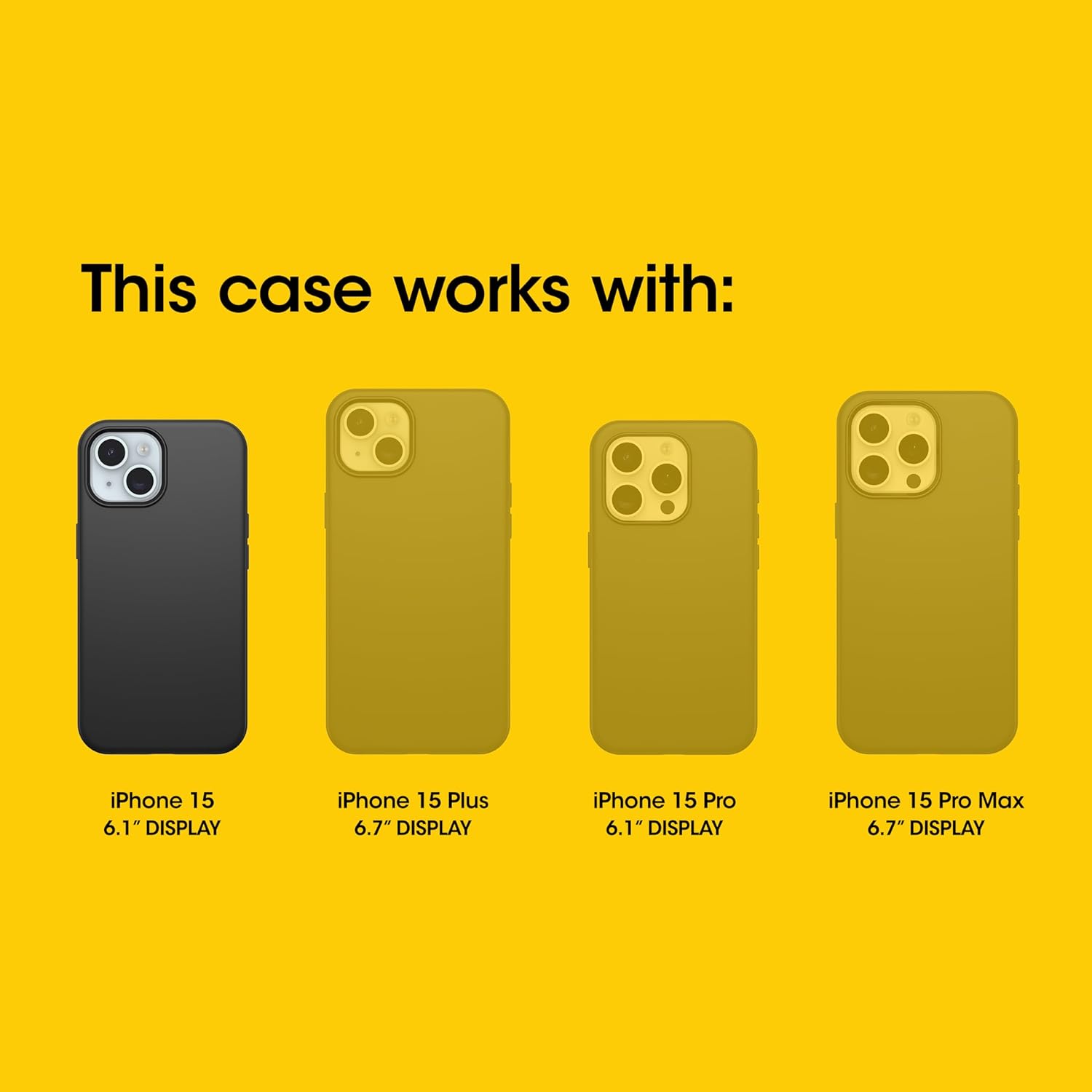 OtterBox iPhone 15, iPhone 14, and iPhone 13 Commuter Series Case - CRISP DENIM (Blue), slim  tough, pocket-friendly, with port protection