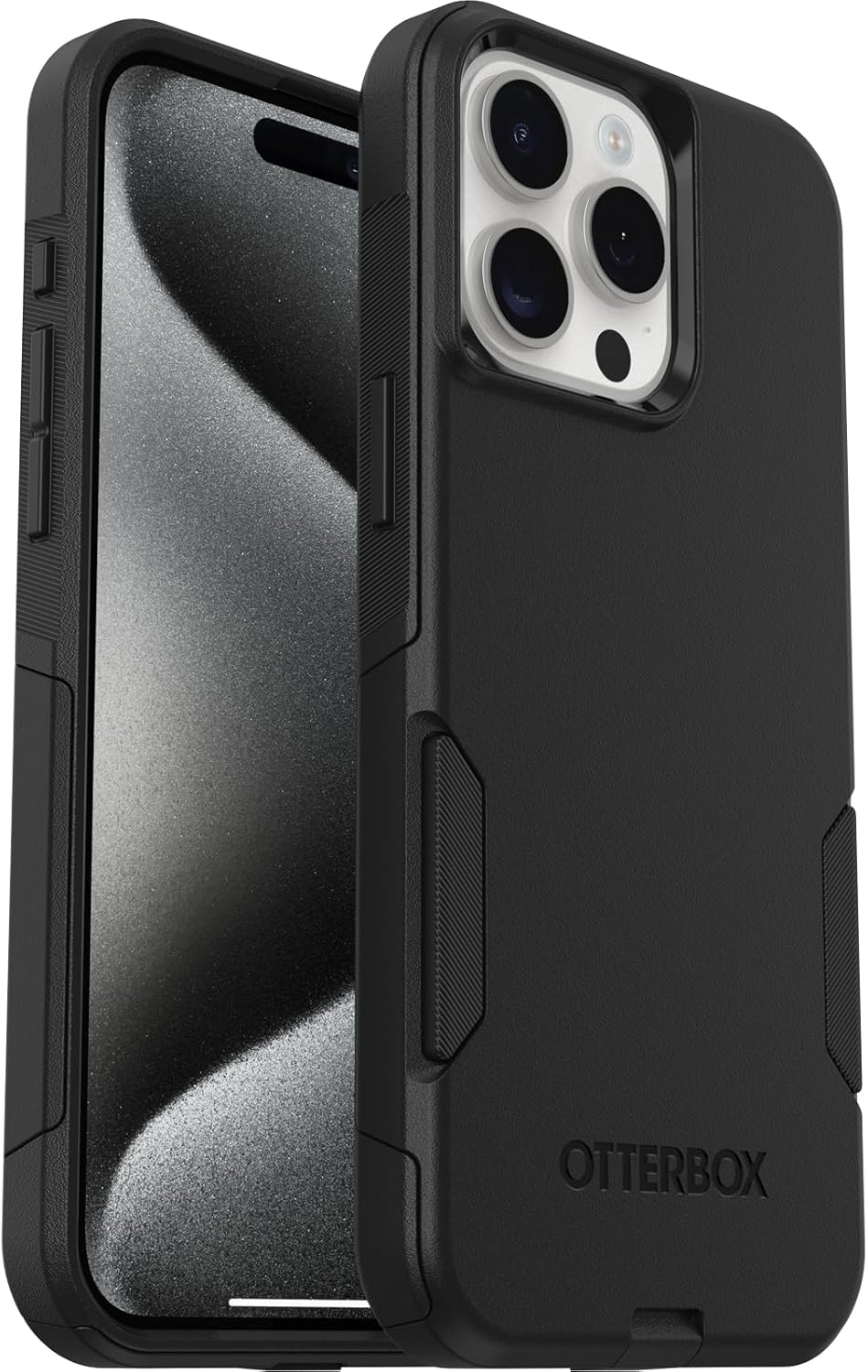 OtterBox iPhone 15 Pro MAX (Only) Commuter Series Case - BLACK, slim  tough, pocket-friendly, with port protection · v2